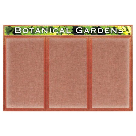 United Visual Products Open Faced Traditional Rounded Corkboard UV642ARC-BLACK-MEDGRY